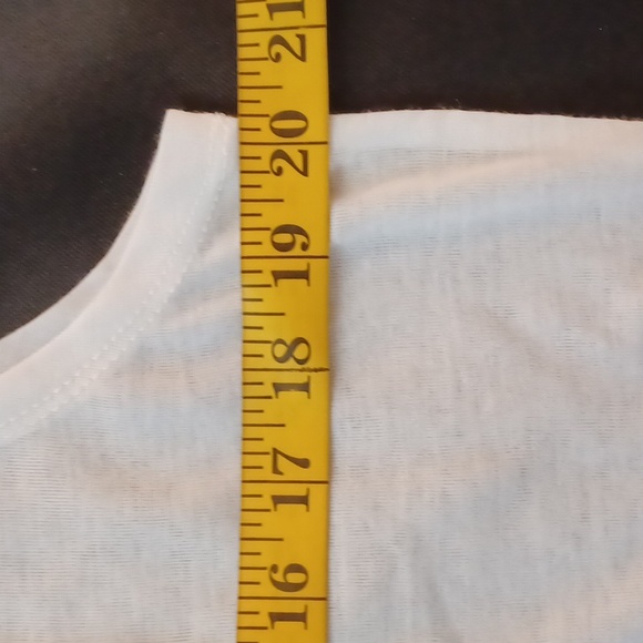 DOLLSKILL CURRENT MOOD 2X WHITE SLEEVE LESS CROPPED TANK X MARKS THE SPOT - Picture 5 of 6